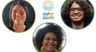 Jovens brasileiros participam da COP27, no Egito